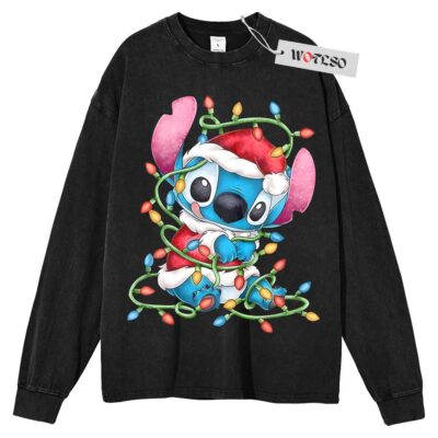 Lilo & Stitch Sweater, Stitch Christmas Sweater, Movies Christmas Sweater, Adult Christmas Gift Sweater, Long Sleeve Sweater