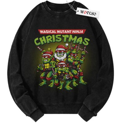 Teenage Mutant Ninja Turtles Sweater, Funny Christmas Sweater, Christmas Quote Sweater, Adult Xmas Sweater, Vintage Sweater