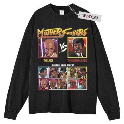 Pulp Fiction Sweater, Samuel L. Jackson Sweater, Xmas Gift Sweater, Adult Christmas Gift Sweater, Long Sleeve Sweater