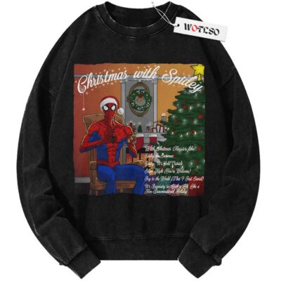 Spiderman Sweater, Spiderman Christmas Sweater, Marvel Xmas Sweater, Adult Christmas Gift Sweater, Vintage Sweater