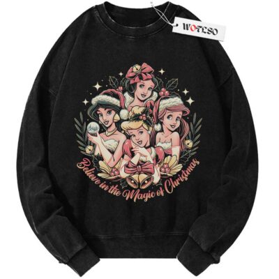 Disney Princess Sweater, Disney Movies Christmas Sweater, Xmas Gift Sweater, Adult Christmas Gift Sweater, Vintage Sweater