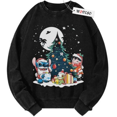 Lilo & Stitch Sweater, Stitch Christmas Sweater, Movies Christmas Sweater, Adult Christmas Gift Sweater, Vintage Sweater