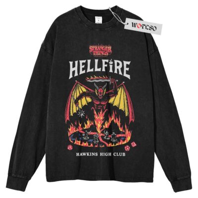 Stranger Things Sweater, Netflix Sweater, Adult Movie Sweater, Hellfire Club Sweater, Long Sleeve Sweater