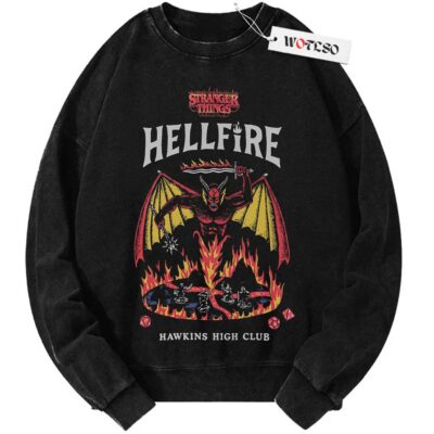 Stranger Things Sweater, Netflix Sweater, Adult Movie Sweater, Hellfire Club Sweater, Vintage Sweater