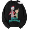 Rick and Morty Sweater, Merry Rickmas Sweater, Adult Cartoon Sweater, Christmas Sweater, Vintage Sweater