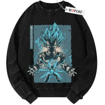 Vegeta Sweater, Dragonball Sweater, DBZ Sweater, Adult Anime Sweater, Vintage Sweater