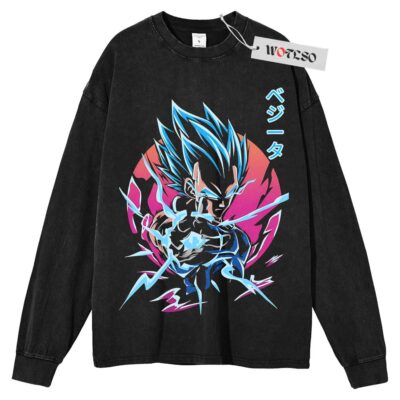 Vegeta Sweater, Dragonball Sweater, DBZ Sweater, Adult Anime Sweater, Long Sleeve Sweater