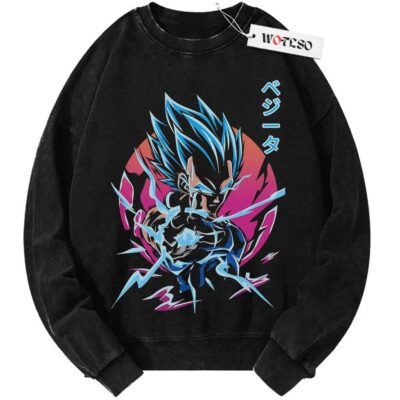 Vegeta Sweater, Dragonball Sweater, DBZ Sweater, Adult Anime Sweater, Vintage Sweater