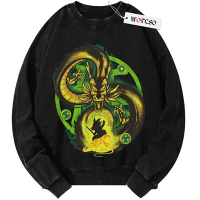 Sheron Dragon Sweater, Dragonball Sweater, DBZ Sweater, Adult Anime Sweater, Vintage Sweater