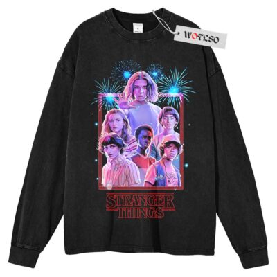 Stranger Things Sweater, Netflix Sweater, Adult Movie Sweater, Eleven Sweater, Long Sleeve Sweater