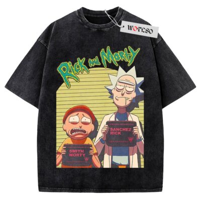 Rick and Morty Shirt, Merry Rickmas Shirt, Adult Cartoon Shirt, Christmas Shirt, Vintage Tee