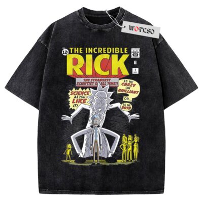 Rick and Morty Shirt, Merry Rickmas Shirt, Adult Cartoon Shirt, Christmas Shirt, Vintage Tee