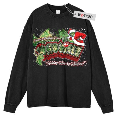 The grinch Sweater, Grinch Christmas Sweater, Funny Christmas Gift Sweater, Adult Christmas Gift Sweater, Long Sleeve Sweater