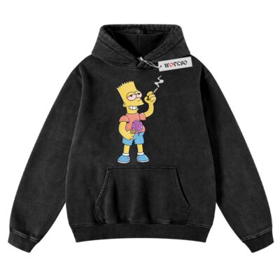 The Simpsons Hoodie, Bart 420 Hoodie, Funny Christmas Gift Hoodie, Adult Christmas Gift Hoodie, Vintage Hoodie