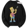 The Simpsons Sweater, Bart 420 Sweater, Funny Christmas Gift Sweater, Adult Christmas Gift Sweater, Vintage Sweater