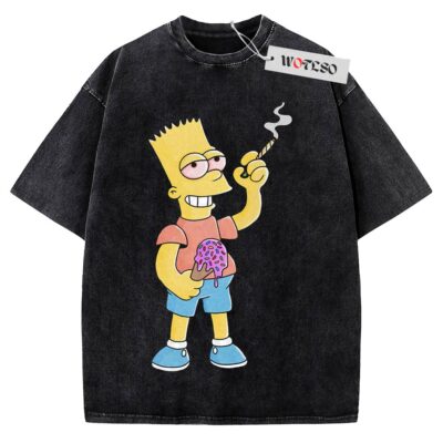 The Simpsons Shirt, Bart 420 Shirt, Funny Christmas Gift Shirt, Adult Christmas Gift Shirt, Vintage Tee