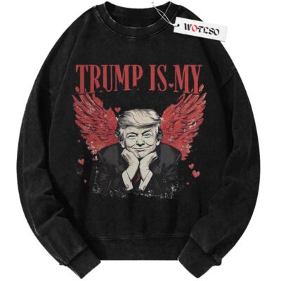 Valentine's Day Sweater, Valentine Trump Sweater, Gift for him Sweater, Gift for her Sweater, Vintage Sweater