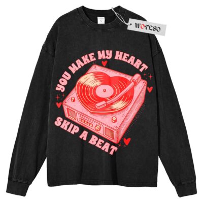 Valentine's Day Sweater, Valentine Couple Gift Sweater, Gift for him Sweater, Gift for her Sweater, Long Sleeve Sweater