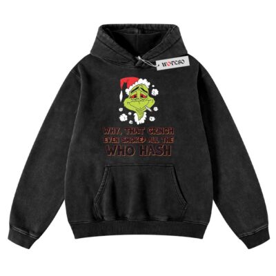 The grinch Hoodie, Grinch 420 Hoodie, Funny Christmas Gift Hoodie, Adult Christmas Gift Hoodie, Vintage Hoodie