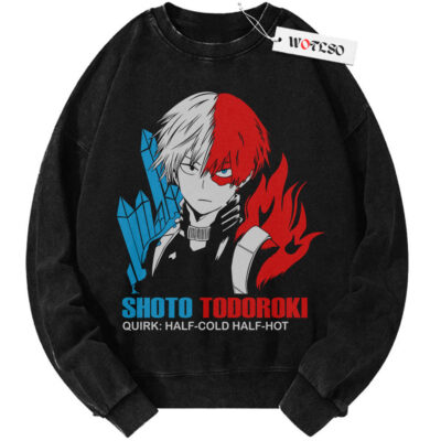 Shoto Todoroki Shirt, My Hero Academia Anime Shirt, Vintage Sweater