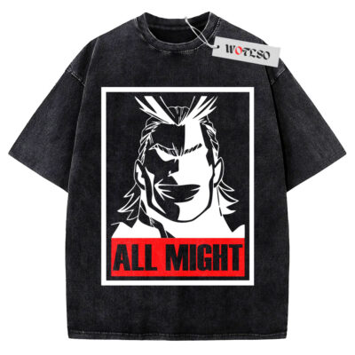 All Might Shirt, My Hero Academia Anime Shirt, Vintage Tee