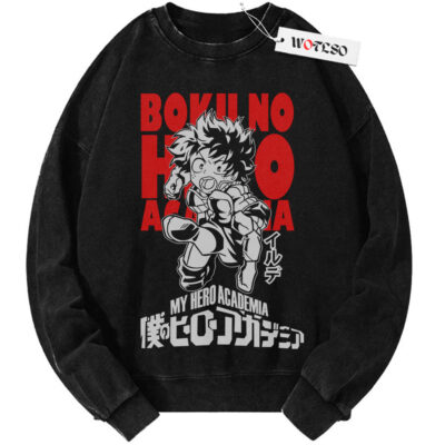 Izuku Midoriya Shirt, My Hero Academia Anime Shirt, Vintage Sweater