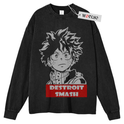 Izuku Midoriya Shirt, My Hero Academia Anime Shirt, Long Sleeve Tee