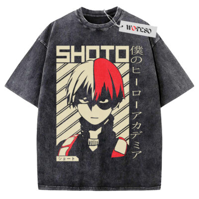 Shoto Todoroki Shirt, My Hero Academia Anime Shirt, Vintage Tee