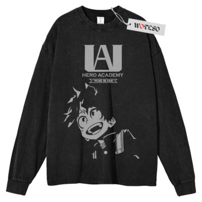 Izuku Midoriya Shirt, My Hero Academia Anime Shirt, Long Sleeve Tee