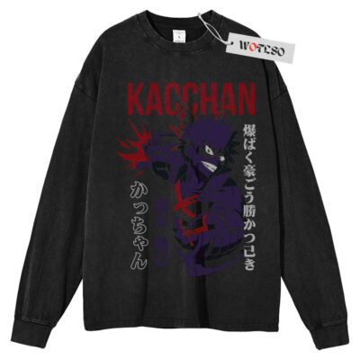 Kacchan Shirt, My Hero Academia Anime Shirt, Long Sleeve Tee