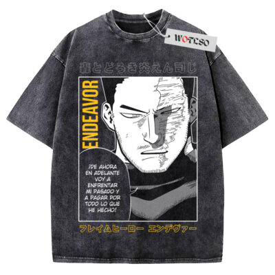 Endeavor Shirt, My Hero Academia Anime Shirt, Vintage Tee