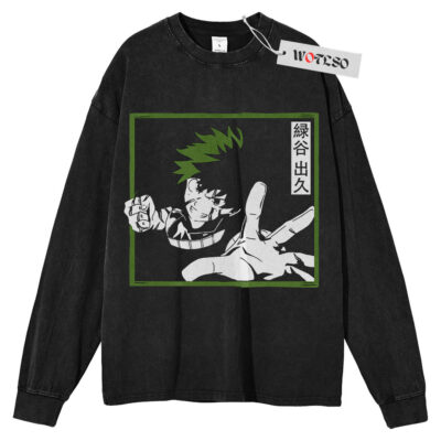 Izuku Midoriya Shirt, My Hero Academia Anime Shirt, Long Sleeve Tee