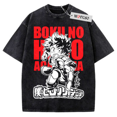 Izuku Midoriya Shirt, My Hero Academia Anime Shirt, Vintage Tee