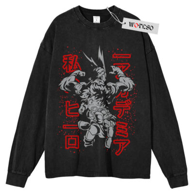 Izuku Midoriya Shirt, My Hero Academia Anime Shirt, Long Sleeve Tee