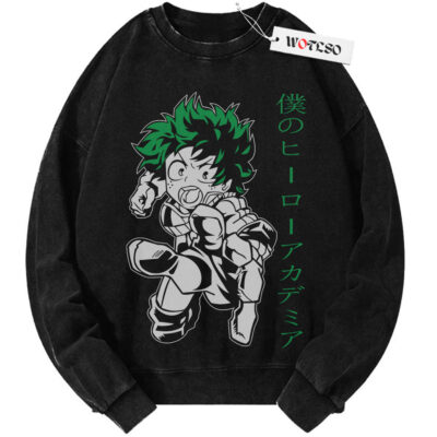 Izuku Midoriya Shirt, My Hero Academia Anime Shirt, Vintage Sweater