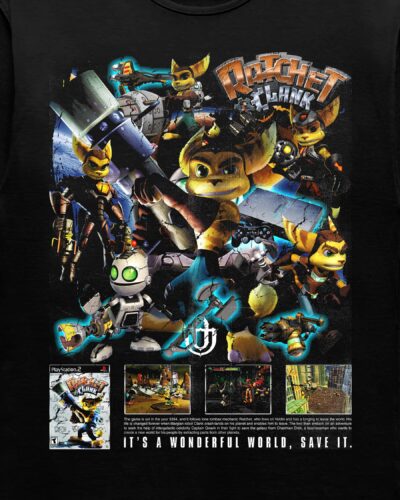 Video Games 'Ratchet & Clank' Staple Graphic Tee