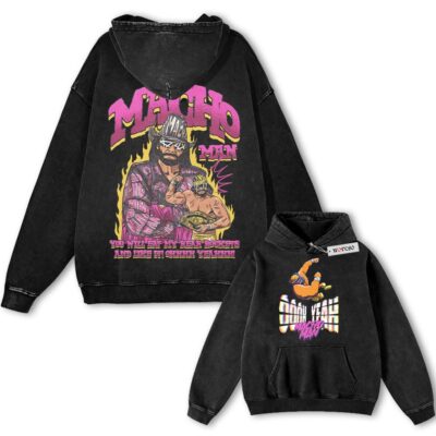 Macho man, Wrestling Graphic Vintage Hoodie