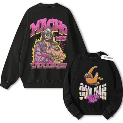 Macho man, Wrestling Graphic Vintage Sweatshirt