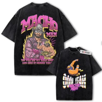 Macho man, Wrestling Graphic Vintage Tee