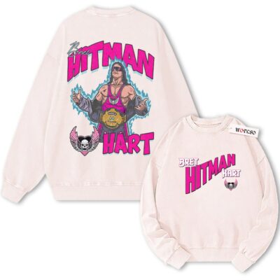 Brt Hitman Hard, Wrestling Graphic Vintage Sweatshirt