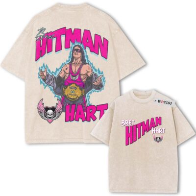 Brt Hitman Hard, Wrestling Graphic Vintage Tee