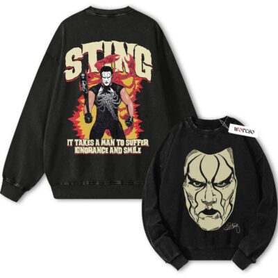 Sting "Smile" Graphic Animated Vintage Sweatshirt