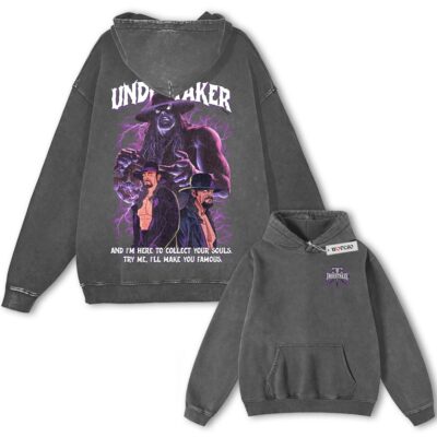 The Undertaker "Buried Alive" Graphic Animated Vintage Hoodie