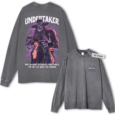 The Undertaker "Buried Alive" Graphic Animated Vintage Long Sleeve Sweater