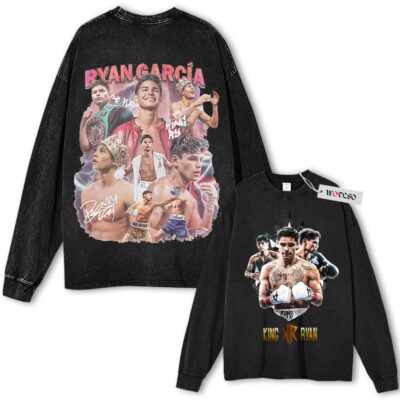 Ryan García, "King Ryan" Graphic Vintage Long Sleeve Tee