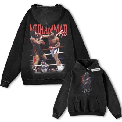 Muhammad Ali, "Knock Out" Retro Graphic Vintage Hoodie