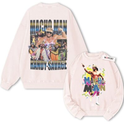 Randy Savage, "Mancho man" Wrestling Graphic Vintage Sweatshirt