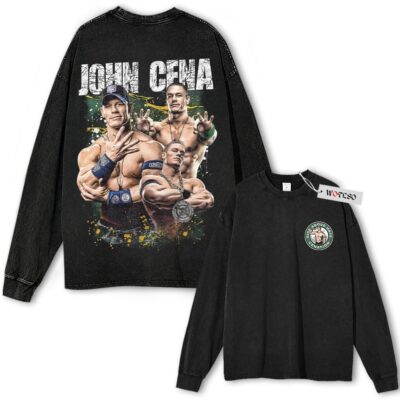 John Cena, "U can't see me" Wrestling Grahpic Vintage Long Sleeve Tee