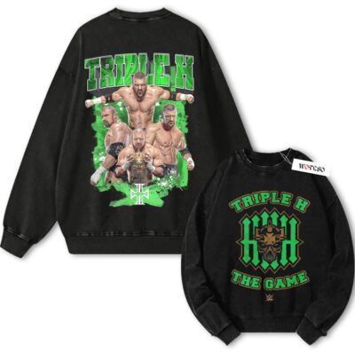 Triple H, "The Game" Wrestling Graphic Vintage Sweatshirt