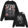 Sting, "Scorpion" Wrestling Grahpic Vintage Long Sleeve Tee